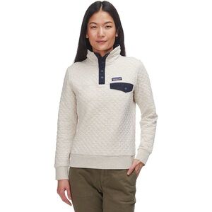 Patagonia Organic Cotton Quilt Snap-T® Pullover Birch White Company Logo Patch